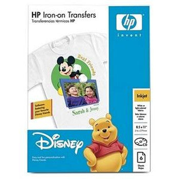 HP - Q5523A - Iron-on Transfers Letter (8.5 X 11-inches) 6 Sheet Per Package