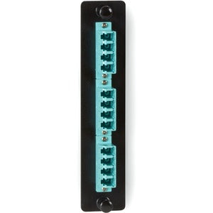 JPM456C Black Box Low Density 6-LC Duplex Ceramic Fibre Adapter Panel (Aqua)