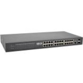 Tripp Lite - NGS24C2 - TrippLite 24-Ports Gigabit Ethernet Switch L2 Managed SFP 10/100/1000Mbps 24 x Gigabit Ethernet Network 2 x Gigabit Ethernet Expansion Slot M