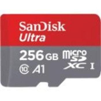 SanDisk - SDSQUAM-256G-GN6MA - Ultra 256GB Class10 microSDXC Flash Memory Card includes Adapter