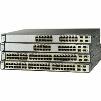 Cisco - WS-C3750G-48PS-S-RF - - IMSourcing Certified Pre-Owned Catalyst 3750G-48PS Stackable Gigabit Ethernet Switch - 48 Ports - Manageable - Refurbished