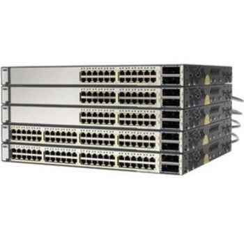 Cisco - WS-C3750E-48PD-E-RF - - IMSourcing Certified Pre-Owned Catalyst 3750-E 48-Port Multi-Layer Ethernet Switch with PoE - 48 Ports - Manageable - Refu
