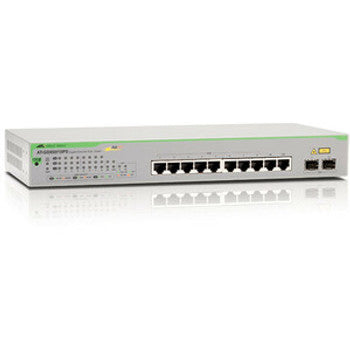 Allied Telesis - AT-GS950/10PS-50 - 10-Port 10/100/1000T WebSmart Switch with 2 SFP Combo Ports and PoE+ - 10 Ports - Manageable - Gigabit Ethernet - 10/1