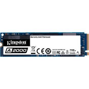 Kingston - SA2000M8/1000GBK - A2000 1TB TLC PCI Express 3.0 x4 NVMe M.2 2280 Internal Solid State Drive (SSD)
