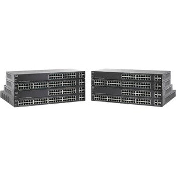 Cisco - SF220-48-K9-UK - SF220-48 48-Port 10/100 Smart Plus Switch - 48 Ports - Manageable - 10/100Base-TX 10/100/1000Base-T 1000Base-X - 2 Layer Suppor