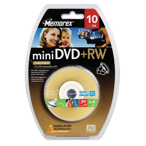 32025672 Imation Memorex 1.4GB DVD+RW Oprical Media (10-Pack)