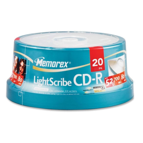32024732 Imation Memorex 700MB 52x CD-R Optical Media (20-Pack)
