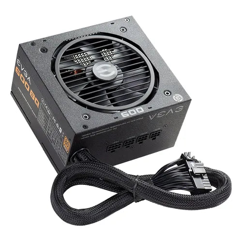 110-BQ-0600-K1 EVGA 600-Watts 120-230V 80-Plus 24-Pin ATX Semi-Modular Power Supply