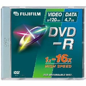 25302082 Fujifilm 4.7GB 16x DVD-R Optical Media (50-Pack)