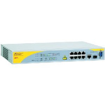 Allied Telesis - AT-8000/8POE-10 - 8-Ports 10/100Base-TX 1 x 10/ 100/ 1000Base-T Managed PoE Switch Plus 1 Combo 1000BT or SFP