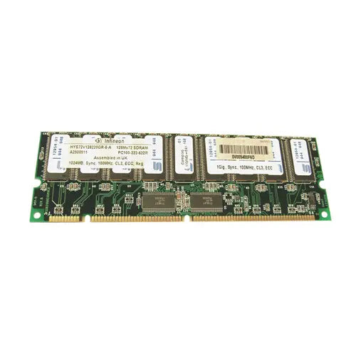 1GB 100MHz PC100 ECC Unbuffered CL2 168-Pin DIMM 3.3V Memory Module