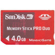 SanDisk - SDMSG-4096-A10 - 4GB MemoryStick Pro Duo Gaming Flash Memory Card
