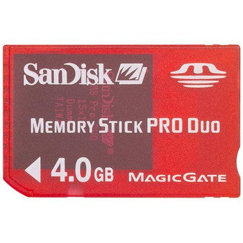 SanDisk - SDMSG-4096-A10 - 4GB MemoryStick Pro Duo Gaming Flash Memory Card