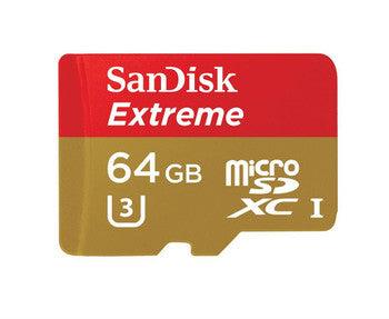 SanDisk - 123821 - Extreme 64GB Class 10 microSDXC UHS-I Flash Memory Card