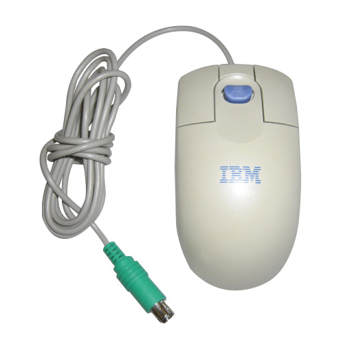 12J4546 IBM Scroll Point 2 Button PS/2 Mouse White