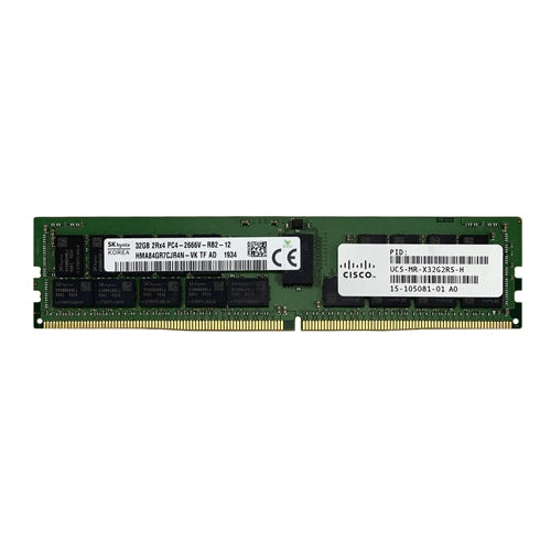 15-105081-01 Cisco 32GB DDR4-2666MHz PC4-21300 ECC Registered RDIMM CL19 2Rx4 1.2V 288-Pin Memory Module