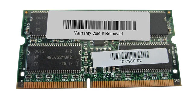 15-7960-02 Cisco 256MB PC133 133MHz ECC Unbuffered CL3 144-Pin SoDimm Memory Module