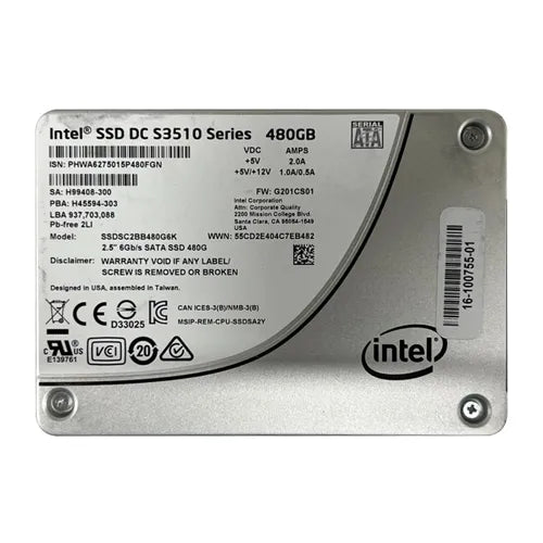 16-100755-01 Cisco 480GB SATA 6Gb/s 2.5-Inch Solid State Drive