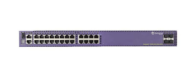 16177 - Extreme Networks ExtremeSwitching X440-G2 Series X450-G2-24P-10GE4 24 x Ports PoE+ 1GBase-T + 4 x Ports SFP+ Layer 3 Managed 1U Rack-Mountable Gigabit Ethernet Network Switch