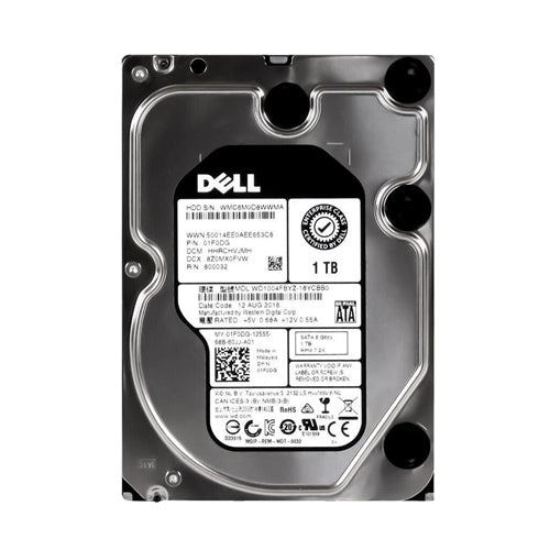 1F0DG Dell 1TB 7200RPM SATA 6Gb/s Hot-Pluggable 3.5-Inch Hard Drive with Tray for PowerEdge Server & PowerVault Storage Array