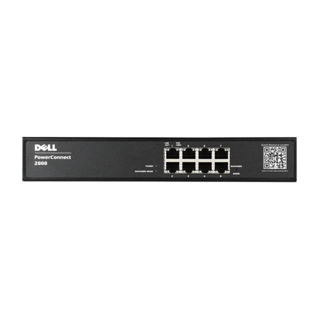 210-27775-1NBD - Dell PowerConnect 2800 Series 2808 8 x Ports 10/100/1000Base-T Layer3 Managed 1U Rack-mountable Gigabit Ethernet Network Switch