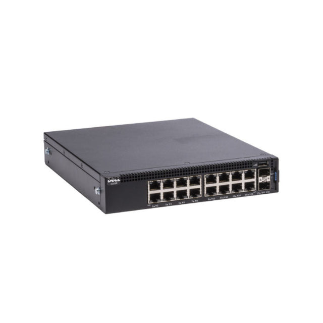 210-AIEK - Dell Networking X1018 16 x Ports 10/100/1000Base-T + 2 x SFP Ports Layer2 Managed 1U Rack-Mountable Gigabit Ethernet Network Switch