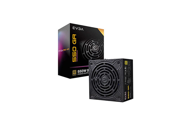 220-GA-0550-X1 EVGA SuperNOVA 550 GA 550-Watts 100-240V AC 8-4A 50-60Hz 80-Plus Gold Fully Modular Eco Mode 24-Pin ATX Power Supply