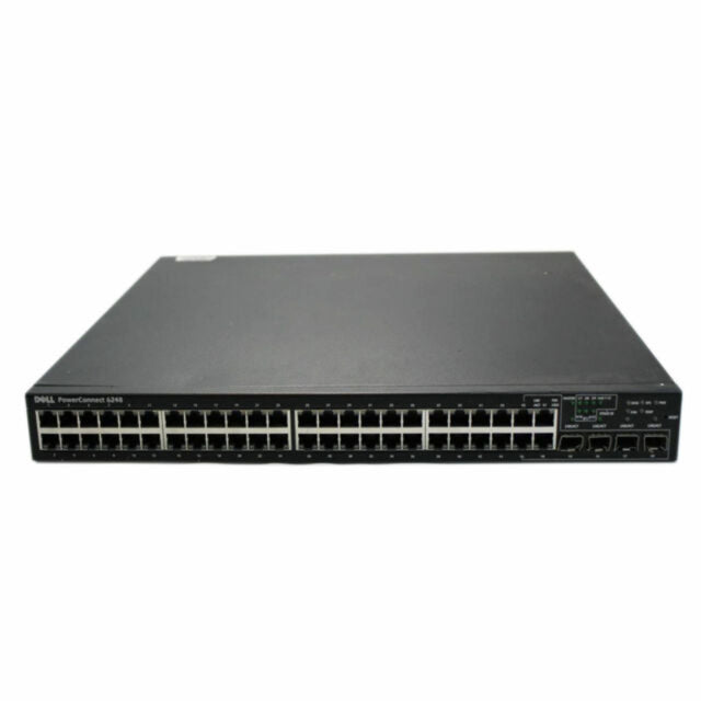 222-6714 - Dell Networking N2000 Series N2048 48 x Ports 10/100/1000Base-TX + 2 x SFP+ Ports Layer2 Managed 1U Rack-mountable Gigabit Ethernet Network Switch