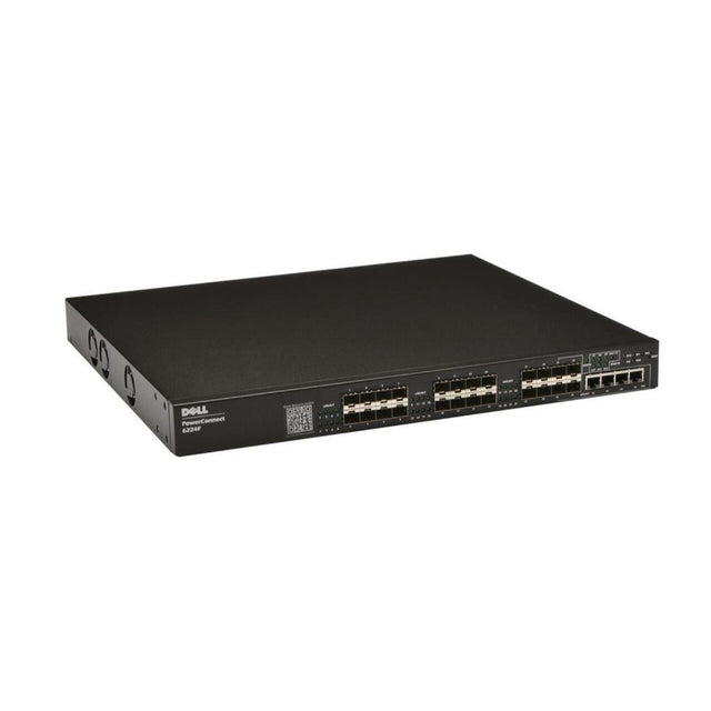 223-1439 - Dell PowerConnect 6224F 24 x Port 10/100/1000 + 4 x SFP combo Ports Layer3 Managed 1U Rack-mountable Gigabit Ethernet Network Switch