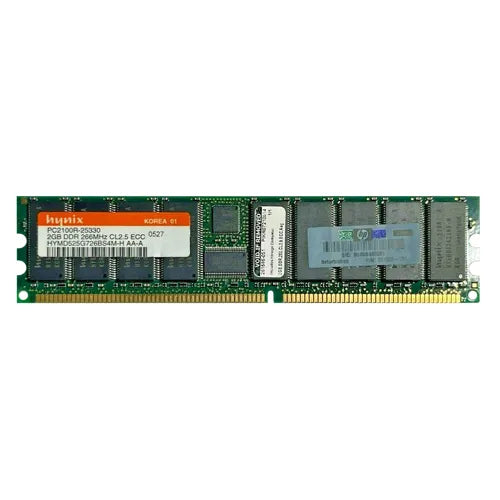 261586-051 HP 2GB DDR-266MHz PC2100 ECC Registered RDIMM CL2.5 2Rx4 2.5V 184-Pin Memory Module