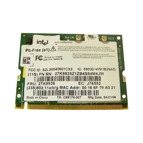 27K9936-06 - IBM Pro Wireless 2915ABG Mini-PCI Wireless Adapter Card