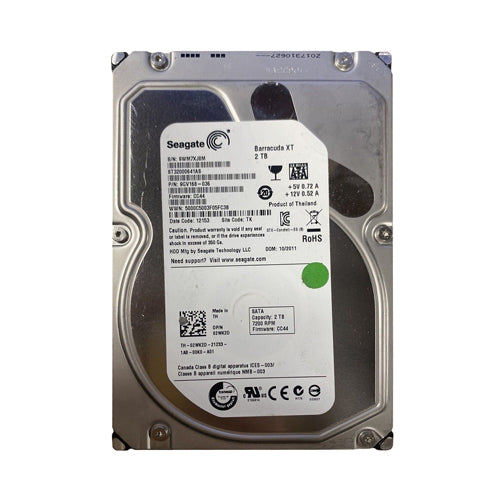 2WK2D Dell 2TB 7200RPM SATA 6Gb/s 64MB Cache 3.5-Inch Hard drive