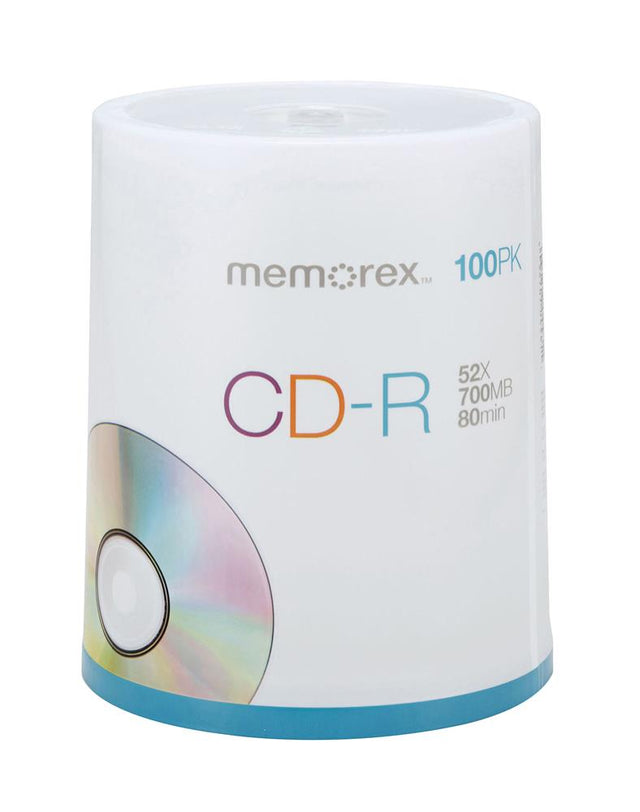 32024581 Imation Memorex 700MB 52x CD-R Optical Media (100-Pack)