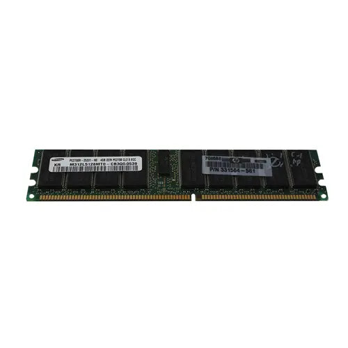 4GB DDR-333MHz PC2700 ECC Registered CL2 184-Pin DIMM 2.5V Dual Rank Memory Module