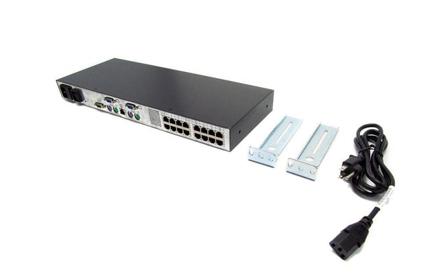 336045-B21 HP Server Console Switch, 16-Port KVM Switch 0x2x16 RJ-45 Server 1U Rack-Mountable (Refurbished)