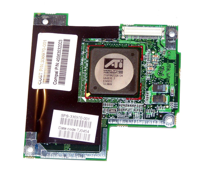 336970-001 HP 64MB ATI Mobility Radeon 9200 (M9+P) Graphics Controller Card for Presario X1000 & Pavilion ZT3000 Series