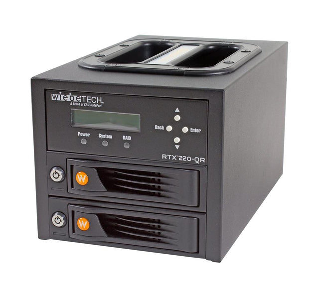 35220-2530-0100-A1 WiebeTech Rtx220-Qr 2-Baydrive Enclosure Raid 0/1 Fw800/Fw400