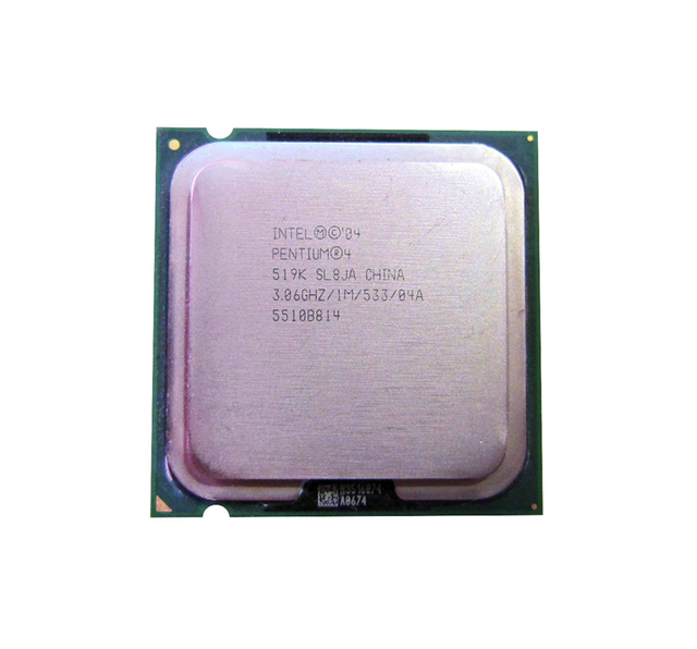 360734-313 - HP 3.06GHz 533MHz FSB 1MB L2 Cache Socket PLGA775 Intel Pentium 4 519K Single-core (1 Core) Processor