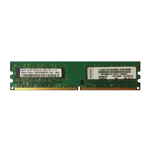36P3345 IBM 1GB DDR2-667MHz PC2-5300 Non-ECC Unbuffered UDIMM CL5 2Rx8 1.8V 240-Pin Memory Module