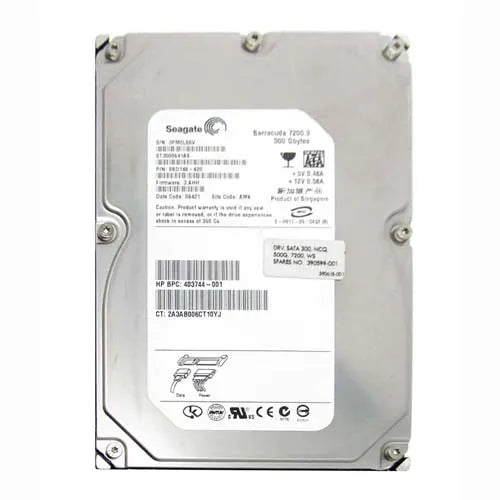 390599-001 HP 500GB 7200RPM SATA 3Gb/s 16MB Cache LFF 3.5-inch Hard Drive for Workstation