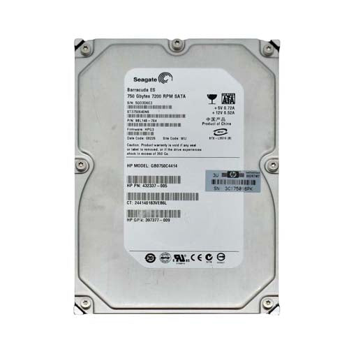 397377-009 HP 750GB 7200RPM SATA 1.5Gb/s Hot-Swappable LFF 3.5-inch Midline Hard Drive