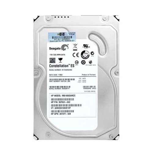 397377-024 HP 1TB 7200RPM SATA 3Gb/s NCQ LFF Hot-Pluggable 3.5-inch Midline Hard Drive with Tray