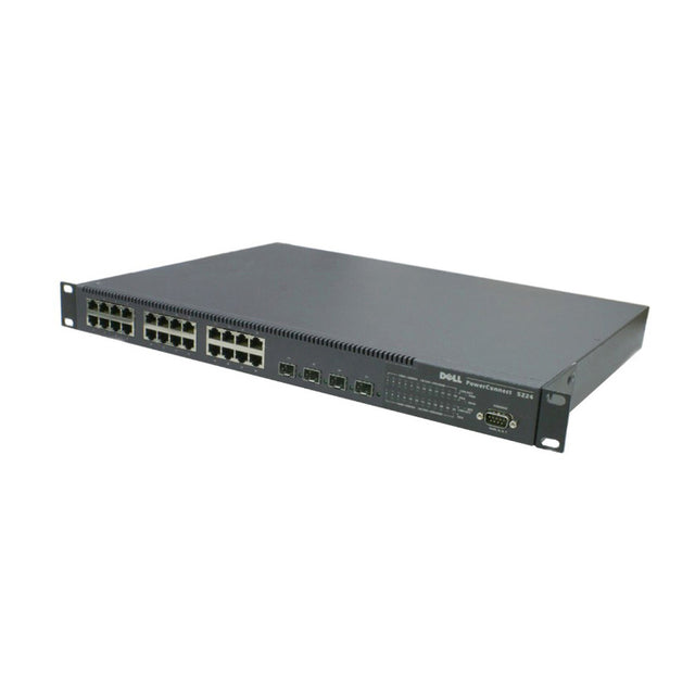 3N443 - Dell PowerConnect 5224 24 x Ports 10/100/1000Base-T + 4 x SFP Combo Ports Layer3 Managed 1U Rack-mountable Gigabit Ethernet Network Switch
