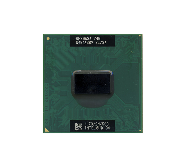 407212-001 - HP 1.73GHz 533MHz FSB 2MB L2 Cache Socket PPGA478 Intel Pentium M 740 Single-core (1 Core) Processor