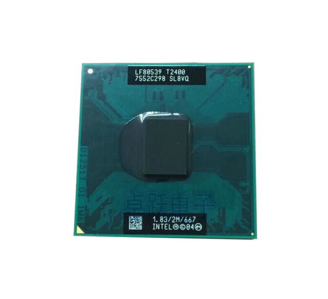 409970-001 - HP 1.83GHz 667MHz FSB 2MB L2 Cache Socket PPGA478 Intel Core Duo T2400 Dual-core (2 Core) Processor