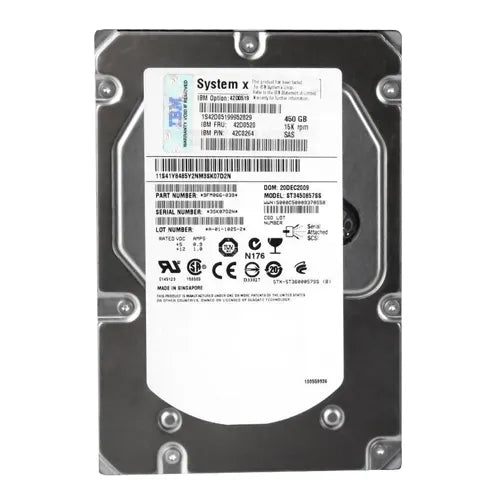 42D0520 IBM 450GB 15000RPM SAS 3.5-Inch Hard Drive with Tray or System x32XX
