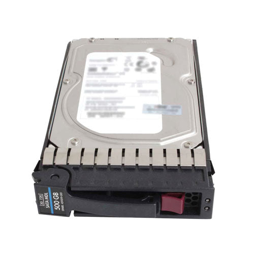 459319-001 HP 500GB 7200RPM SATA 3Gb/s NCQ LFF Hot-Pluggable 3.5-inch Midline Hard Drive with Tray for Gen1 to Gen7 ProLiant Server