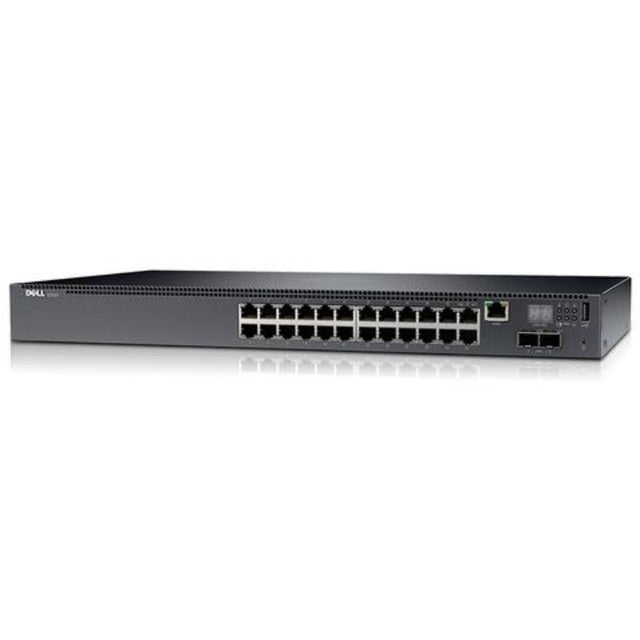 462-4381 - Dell PowerConnect N2024 24 x Ports 1000Base-T + 2 x SFP+ Ports Layer 3 Managed 1U Rack-mountable Gigabit Ethernet Network Switch