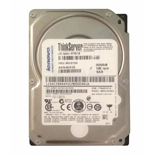 46U2124 IBM 300GB 10000RPM SAS 6Gb/s Hot-Swappable 2.5-Inch Hard Drive