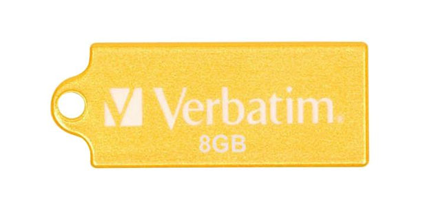 47422-A1 Verbatim Store n Go Micro 8GB USB 2.0 Flash Drive (Sunkissed Yellow)